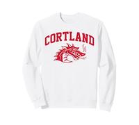 SUNY Cortland Red Dragons Logo Felpa