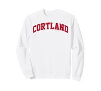 SUNY Cortland Red Dragons Logo Felpa