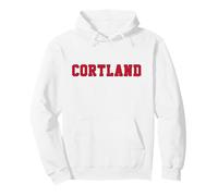 SUNY Cortland Red Dragons Logo Felpa con Cappuccio