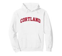 SUNY Cortland Red Dragons Logo Felpa con Cappuccio