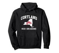 SUNY Cortland Red Dragons New York State Felpa con Cappuccio