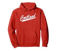 SUNY Cortland Red Dragons Script Felpa con Cappuccio