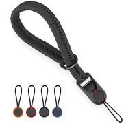 Sunya Cinghia Macchina da Polso per Fotografica a Sgancio Rapid Laccio da Polso per Fotocamera in Corda di Paracord per DSLR, Nero