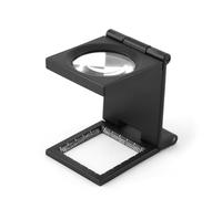 Sunydog 10x28mm Tre Pieghevole 10x Ingrandire la Lega di Zinco in Lega di Orologi Vetro