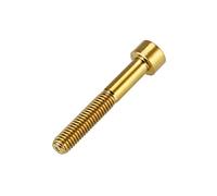 Sunydog Bullone del Filo del Gambo dell'auricolare in Bici in Titanio 30/35/40/50 Accessorio a Vite Lunghe - qualità Premium, Resistente (M6X40 Stigma 1pcs/Box)