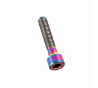 Sunydog Bullone del Filo del Gambo dell'auricolare in Bici in Titanio 30/35/40/50 Accessorio a Vite Lunghe - qualità Premium, Resistente (M6X30 Stigma 1pcs/Box)