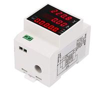 Sunydog Contatore di Energia, Digitale Energia Guida DIN LED Fattore | Tester Amperometro per Tester di Tensione t DIN Multifunzione AC 80 300 100A Multifunzionale Met