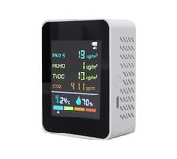 Sunydog Monitor Portatile per L'inquinamento Atmosferico di Home Office con Avvisi Codificati a Colori Visualizza Dati Chiari per il Rilevamento di CO2 PM2,5 TVOC (#1)