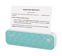 Sunydog Stampante per carta A4 Stampante wireless a trasferimento termico diretto Mini stampante fotografica portatile da 210 mm Connessione USB BT con 1 rotolo Supporto per carta termica Larghezza