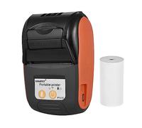 Sunydog Stampante Termica per Ricevute,Stampante Termica Portatile,Pt-210 Stampante per Ricevute 58mm per Dettaglianti Ristoranti Factories Logistics Compatibile con IOS Android