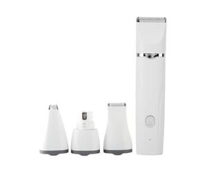 Sunydog Tagliacapelli 4 in 1 per Cani e Gatti con Ricarica Rapida, 120 Minuti di Lavoro, Kit di Toelettatura Silenzioso per Tutti gli Amici Pelosi, Pratico Kit Toelettatura USB Ricaricabile Uso