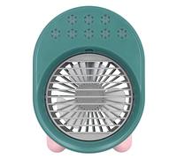 Sunydog Ventola di Raffreddamento Portatile USB Air Cooler con Umidificatore 200 Ml per Uso Scrivania, Materiale ABS Leggero (Verde)