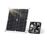 SUNYIMA Kit ventilatore pannello solare 12 W resistente alle intemperie con ventola DC per piccoli pollai, serre, capannoni, case di animali domestici, scarico per finestre