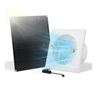 SUNYIMA Ventilatore solare da 15 W, resistente alle intemperie, con cavo di commutazione DC, ventola solare per piccoli polli, serre, capannoni, case di animali domestici, scarico per finestre