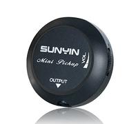 Sunyin trasduttore della chitarra acustica, piezo contatto microfono facilmente Amp Up per acustica classica violino ukulele mandolino banjo cello-black