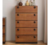 Sunyongfly Armadio in legno massello, armadio a 5 cassetti, ideale per soggiorni, camere da letto e ingressi