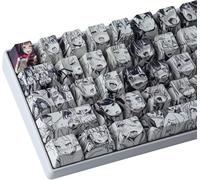 Sunzit Keycaps, 108 Key OEM PBT Keycaps Dye Sublimation Japanese Anime keycap per Cherry Gateron Kailh Switch Tastiera Meccanica (Vendi Solo keycaps)