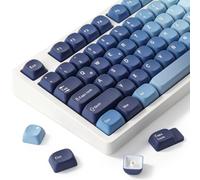 Sunzit MOA, 131 tasti, PBT ISO DE, set di tasti carini con il cuore dell'oceano, per switch Cherry MX, layout ISO DE, tastiera meccanica da gioco (layout tedesco)
