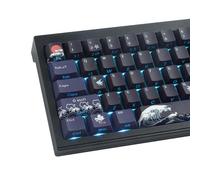 Sunzit PBT Custom Keycaps, 129 tasti Mare corallo, Cherry Profile Dye-Sub Shine Through Side Print Keycaps per tastiera meccanica da gioco (nero)