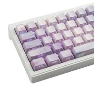 Sunzit PBT Keycaps 130 tasti Custom Cherry Profile Dye-Sub Keycap Set Monet Water Lilies Stampa laterale Shine Through Keycaps per switch Cherry MX Layout ANSI Tastiera da gioco meccanica