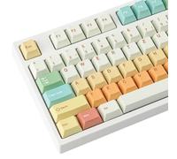Sunzit PBT Keycaps DE Layout, 128 tasti, set di tasti personalizzati per casa di caramelle, profilo MOA con stampa a sublimazione per interruttore MX, layout ISO/ANSI, tastiera meccanica da gioco