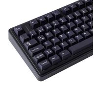 Sunzit PBT Keycaps DE Layout, 132 tasti, set portachiavi WOB nero personalizzato, con profilo ciliegio, stampa a sublimazione per interruttore MX, layout ISO/ANSI, tastiera meccanica da gioco