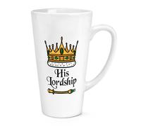 Suo di Lui Signoria Corona 483ml Grande Latte Tazza Coronation King Carlo Funny