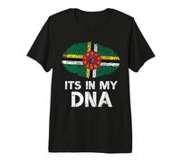 Suo nel Mio Dna Dominica Bandiera Impronta Digitale Maglietta Premium