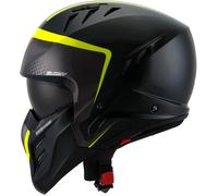 Suomy Armor Crew 2023 Casco Jet, nero-giallo, taglia L