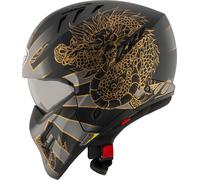 Suomy Armor Dragon, casco modulare L female Opaco Nero/Grigio/Oro