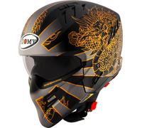 Suomy Armor Dragon, casco modulare XL female Opaco Nero/Grigio/Oro