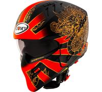 Suomy Armor Dragon, casco modulare XL male Opaco Nero/Rosso/Oro