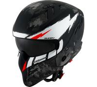Suomy Armor Hi Volt Casco Jet, nero-bianco, taglia XL