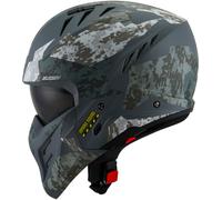 Suomy Armor Urban Squad Casco Jet, nero-verde-marrone, taglia M