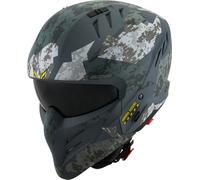 Suomy Armor Urban Squad Casco Jet, nero-verde-marrone, taglia M