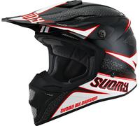 Suomy MX Speed Pro Transition Casco Motocross, nero-bianco-rosso, taglia S per maschi