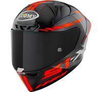 Suomy S1-XR GP Carbon Hypersonic E06 Casco, nero/rosso, Taglia XXL (63)