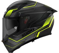 Suomy Casco integrale Speedstar 2 Visual Opaco Nero/Grigio Scuro/Giallo Fluo Taglia M Femminile