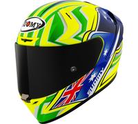Suomy SR-GP EVO Top Racer, casco integrale M male Giallo Fluo/Verde Fluo/Blu