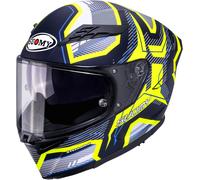 Suomy Stellar 2 Blackstar, casco integrale L male Blu Scuro/Giallo/Grigio