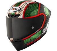 Suomy S1-XR GP Hickman 2024, casco integrale S female Nero/Verde/Rosso/Bianco
