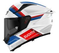 Suomy Casco integrale Speedstar 2 Vantage Donna Bianco/Grigio Chiaro/Blu/Rosso Taglia L