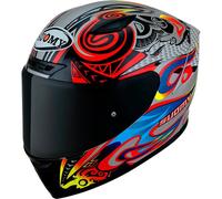 Suomy Track-1 Flying, casco integrale L male Rosso/Grigio Chiaro/Blu/Giallo