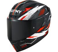Suomy Track-1 404 2023 Casco, nero-grigio-rosso, taglia L per maschi