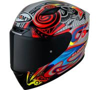 Suomy Track-1 Flying, casco integrale L male Rosso/Grigio Chiaro/Blu/Giallo