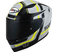 Suomy Track-1 Ninety Seven 2023 Casco, grigio-giallo, taglia XL