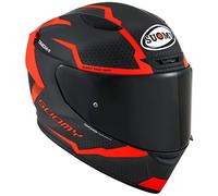 Suomy Track-1 Reaction, casco integrale M male Opaco Nero/Rosso