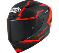 Suomy Track-1 Reaction, casco integrale XXL male Opaco Nero/Rosso
