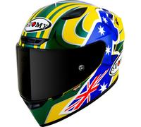 Suomy Track-1 Troy Bayliss Replica 2005, casco integrale XL male Giallo/Verde/Blu