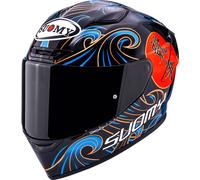 Suomy Track-1 Waves, casco integrale XL female Nero/Blu/Rosso/Oro